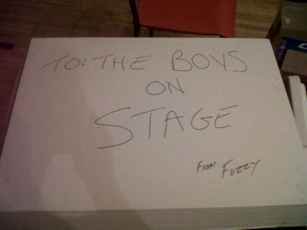 fuzzy provided the free pizza tonight boys!