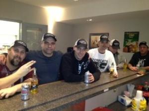 There's nothing better than a cold beer and holiday cheer with the boys after the final 2012 Tuesday night hockey!