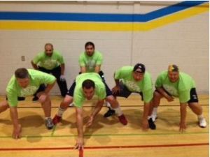 The Lime Green Gay Packers. Offensive Line "Blue 42, Blue 42....."