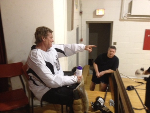 Hurricane, making his annual appearance in net, tells Lovie tales of net-minding glory from days gone by.