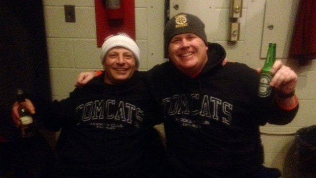 Snowpants and Sheepdog show off their new Tomcat attire..."I need to build a bigger closet for all my Tomcat clothing," Snowpants had stated.