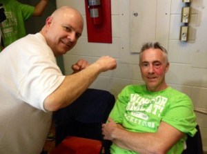 Cribzie is considering wearing a mask as blocking shots with his face is just not working any longer.