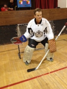 In the first two games, Hurricane never wore a mask but then someone told him it was 2014 and goalies wear masks, so he donned a mask...