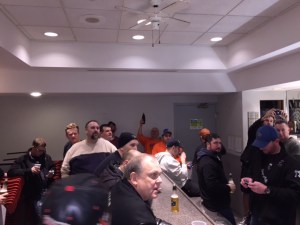 Nothing beats hanging with the boys at the year-end Christmas party!