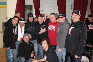 The boys pose for a post-tournament photo for the paparazzi.