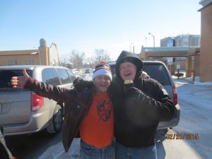With names like Snowpants and Sheepdog, having a cold one outside in the cold is just another day at the office for these Tomcats.