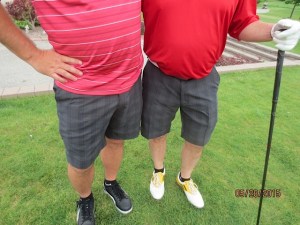 Two Tomcats wore the same shorts, what a fashion Faux Pas….