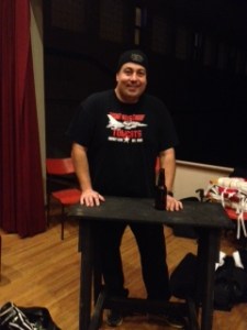 Chevy held a press conference and told the media  how he was lost "in a bush" one time in university .