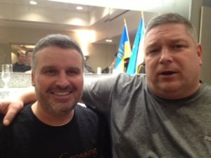 Newly named assistant captains for the Tomcat...Sunny and Lovie 