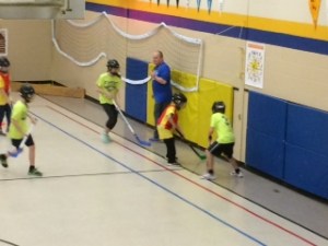 When you have a stellar floor hockey career like Sheep Dog ...the Tomcats ask you to do other things like work in their minor minor system....here Sheep Dog can be heard yelling " nothing up the middle "