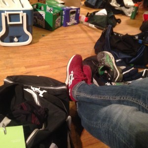 Doc spotted wearing his daughters shoes